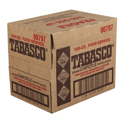 Tabasco Chipotle Pepper Hot Sauce Bottle, 12 x 5 fl oz Case - DOT product image 7