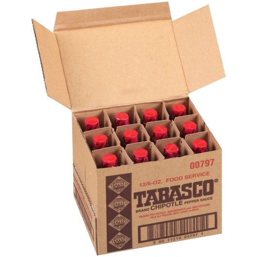 Tabasco Chipotle Pepper Hot Sauce Bottle, 12 x 5 fl oz Case - DOT product image 5
