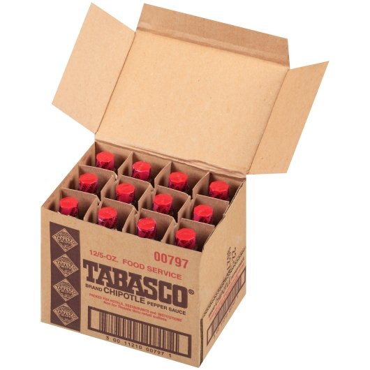 Tabasco Chipotle Pepper Hot Sauce Bottle, 12 x 5 fl oz Case - DOT product image 6