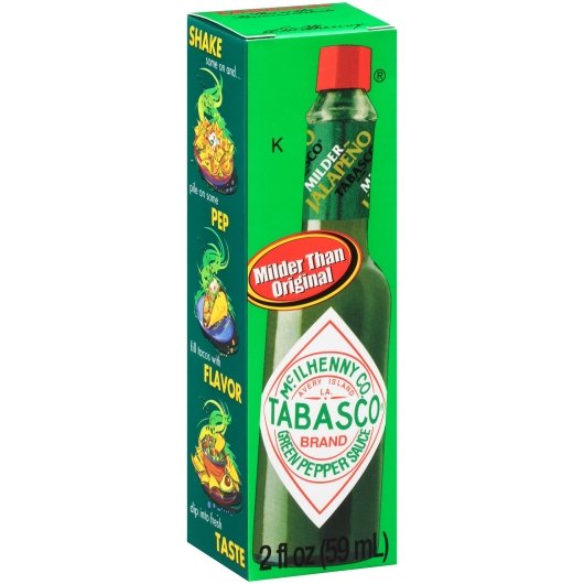 Tabasco Green Pepper Sauce Bottle, 12 x 2 fl oz Case - DOT product image 2