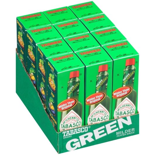Tabasco Green Pepper Sauce Bottle, 12 x 2 fl oz Case - DOT product image 5