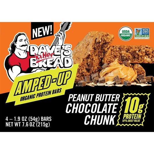 Dave's Killer Bread Peanut Butter Protein Bar, 6 x 4 ct Case - Breads, Rolls & Buns