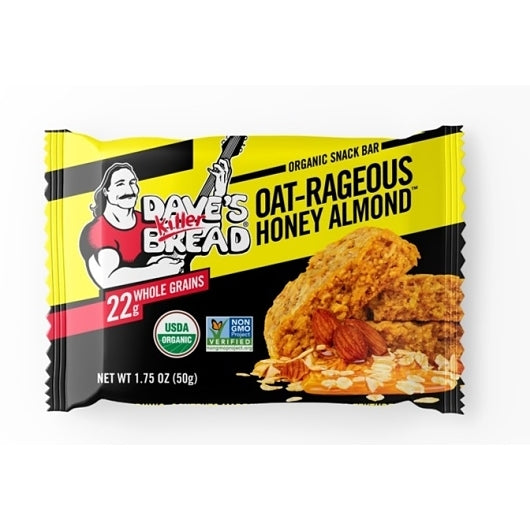 Dave's Killer Bread Organic Oat Honey Almond Bar, 6 x 7 oz Case - Pantry Ingredients