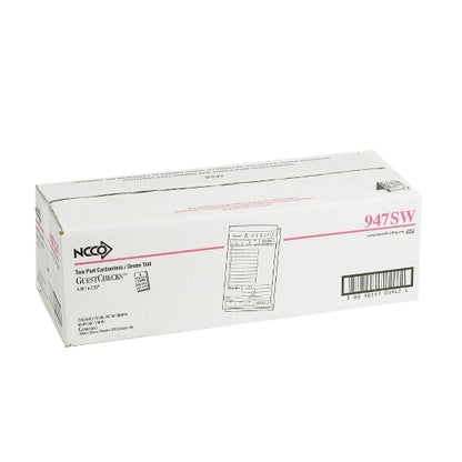 NCCO National Checking 4.25 Inch X 7.25 Inch 2 Part Green Carbonless 11 Line Guest Check, 1 x 2000 each Case - DOT product image 4