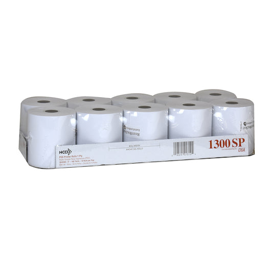 REGISTROLLS POINT-OF-SALE ROLLS National Checking Register Roll 3 X 165' 1 Ply White Bond Kitchen Printer Roll 1-30 Roll - DOT product image 2