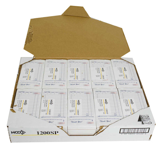 NCCO National Checking 3.5 Inch X 6.75 Inch 1 Part White 13 Line Guest Check, 1 x 10000 each Case - DOT product image 7