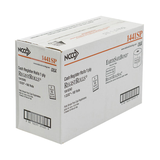 Register Rolls National Checking Tape Register Roll 44Mm White 1 Ply 1-50 Roll, 1 x 50 RL Case - DOT product image 3
