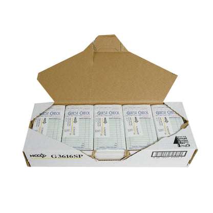 NCCO National Checking Guest Check 16 Line 1 Part Green Shrink Wrap, 1 x 5000 each Case - DOT product image 7