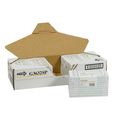 NCCO National Checking 3.5 Inch X 6.75 1 Part Green 13 Line Guest Check, 1 x 2500 each Case - DOT product image 6