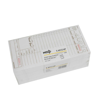 National Checking Bar National Checking 4.25 Inch X 9 Inch 1 Part Tan Tint 15 Line Guest Check, 1 x 2000 each Case - DOT product image 2