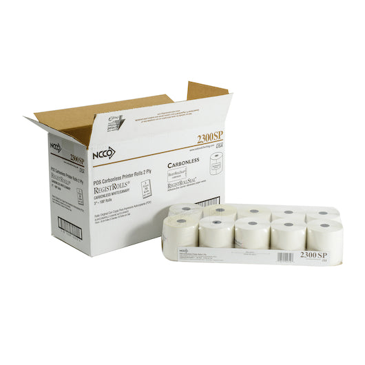 NCCO National Checking Register Roll 3 X 100' 2 Ply Printer Roll, 1 x 30 RL Case - DOT product image 5