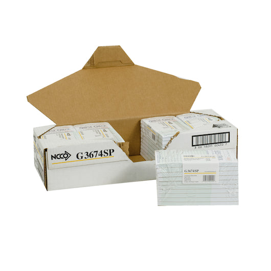 NCCO National Checking 4.25 Inch X 7.25 Inch 1 Part Green 13 Line Guest Check, 1 x 2500 each Case - DOT product image 7