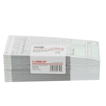 National Checking Guest National Checking 4.25 Inch X 8.25 Inch 2 Part Carbon Green 16 Line Guest Check, 1 x 2500 each - DOT product image 2