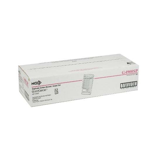 National Checking Guest National Checking 4.25 Inch X 8.25 Inch 2 Part Carbon Green 16 Line Guest Check, 1 x 2500 each - DOT product image 4