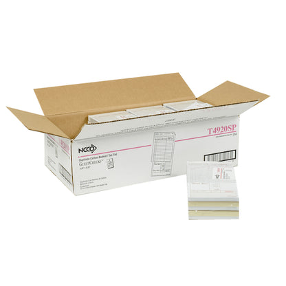 NCCO National Checking 4.2 Inch X 8.25 Inch 2 Part Carbon Tan 15 Line Guest Check, 1 x 2000 each Case - DOT product image 7