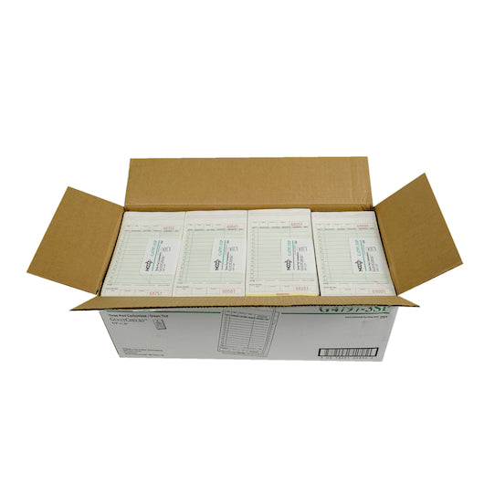 National Checking Guest National Checking 4.2 Inch X 7.25 Inch 3 Part Green Carbonless 13 Line Guest Check, 1 x 2000 - DOT product image 7