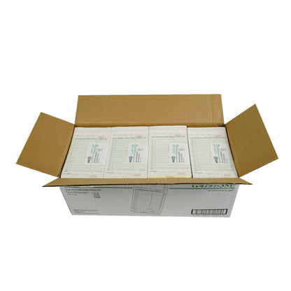 National Checking Guest National Checking 4.2 Inch X 7.25 Inch 3 Part Green Carbonless 13 Line Guest Check, 1 x 2000 - DOT product image 7