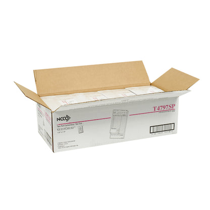 NCCO National Checking 4.25 Inch X 7.75 Inch 2 Part Tan Tint Carbonless 12 Line Guest Check, 1 x 2000 each Case - DOT product image 4