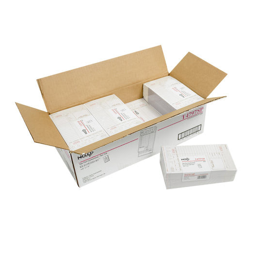NCCO National Checking 4.25 Inch X 7.75 Inch 2 Part Tan Tint Carbonless 12 Line Guest Check, 1 x 2000 each Case - DOT product image 8