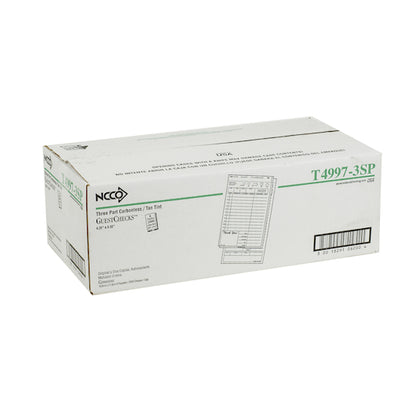 National Checking Guest National Checking 4.25 Inch X 8.50 Inch 3 Part Tan Tint Carbonless 15 Line Guest Check, 1 x 2000 - DOT product image 2