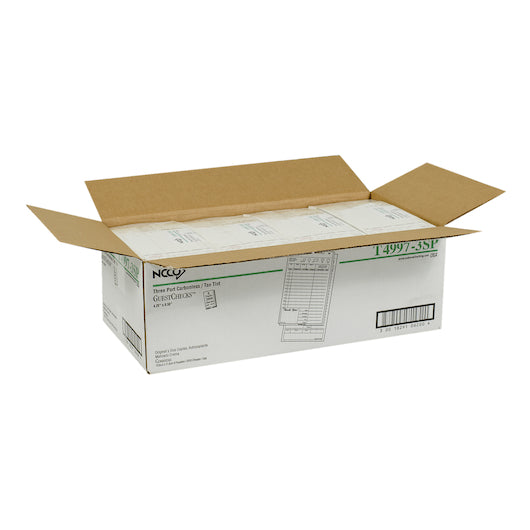 National Checking Guest National Checking 4.25 Inch X 8.50 Inch 3 Part Tan Tint Carbonless 15 Line Guest Check, 1 x 2000 - DOT product image 4