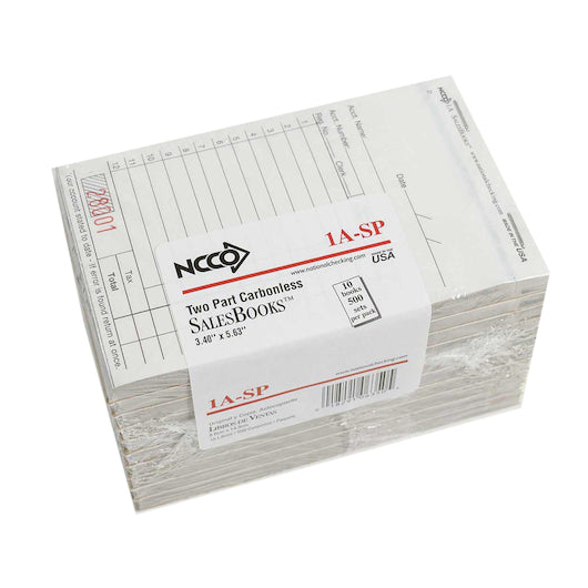 National Checking Company National Checking Salesbook No Carbon 2 Part White 12L, 1 x 5000 each Case - DOT product image 2