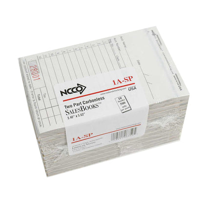 National Checking Company National Checking Salesbook No Carbon 2 Part White 12L, 1 x 5000 each Case - DOT product image 2