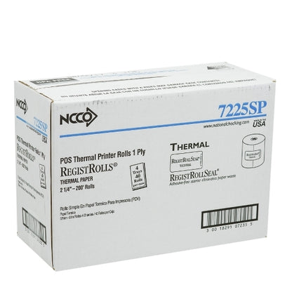 NCCO National Checking Tape Paper Register Roll 2.251Pl200' 1-40 Roll, 1 x 40 RL Case - DOT product image 4