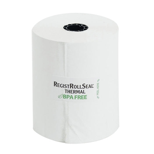 NCCO National Checking Register Roll 3.13 x 200'' 1 Ply White Thermal POS Front of House, 1 x 30 RL Case - Guest Checks