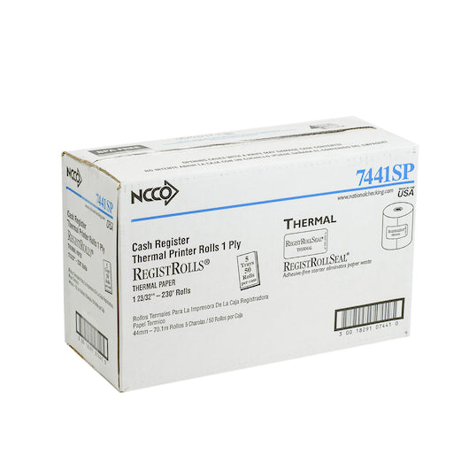 Reg Roll National Checking Register Thermal Roll 44Mm 1 Ply 1.75 1-50 Roll, 1 x 50 RL Case - DOT product image 3