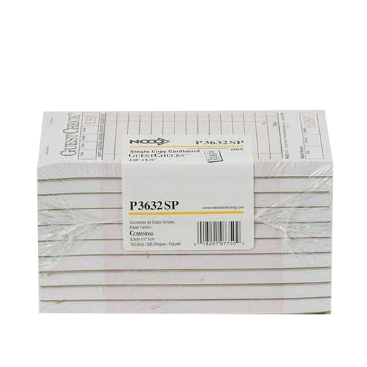 NCCO National Checking 3.5 Inch X 6.75 Inch 1 Part Pink 13 Line Guest Check, 1 x 2500 each Case - DOT product image 2