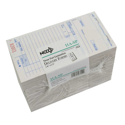 NCCO National Checking 3.4 Inch X 6.75 Inch 3 Part White Carbonless Delivery Form, 1 x 2500 each Case - DOT product image 2