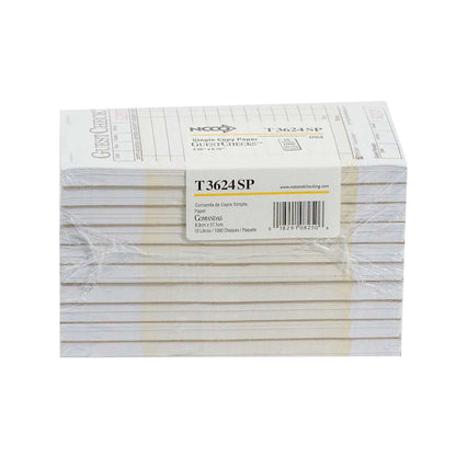 NCCO National Checking 3.5 Inch X 6.75 Inch 1 Part Tan 15 Line Guest Check, 1 x 5000 each Case - DOT product image 2