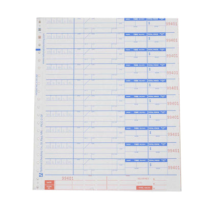 NCCO National Checking 9.25 Inch X 11 Inch 4 Part Carbonless White 10 Orders Pizza Order Form, 300 x 10 ct Case - Guest