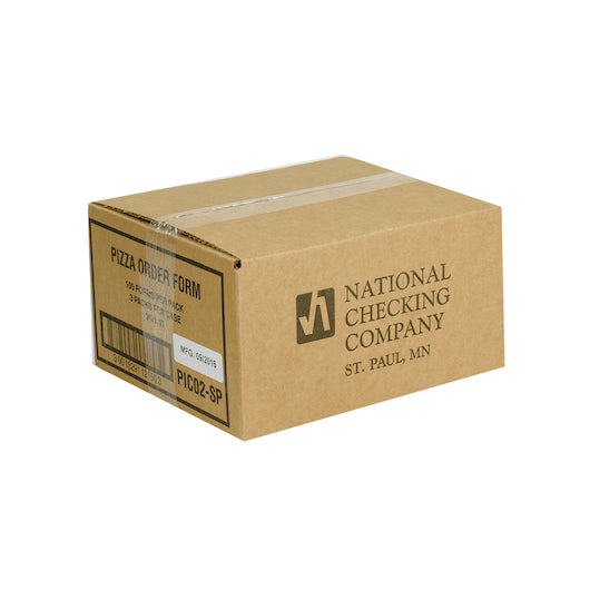 NCCO National Checking 9.25 Inch X 11 Inch 4 Part Carbonless White 10 Orders Pizza Order Form, 300 x 10 ct Case - DOT product image 5
