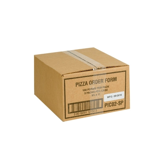NCCO National Checking 9.25 Inch X 11 Inch 4 Part Carbonless White 10 Orders Pizza Order Form, 300 x 10 ct Case - DOT product image 4