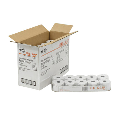 National Checking Company National Checking Register Roll 44Mm White Bond 1 Ply 1-50 Roll, 1 x 50 RL Case - DOT product image 7