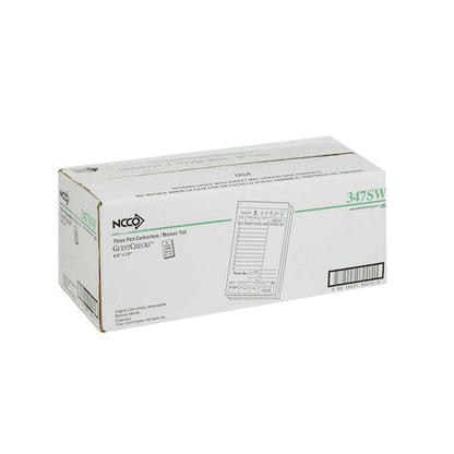 National Checking Guest National Checking 4.25 Inch X 7.25 Inch 3 Part Carbonless Maroon 11 Line Guest Check, 1 x 2000 - DOT product image 3