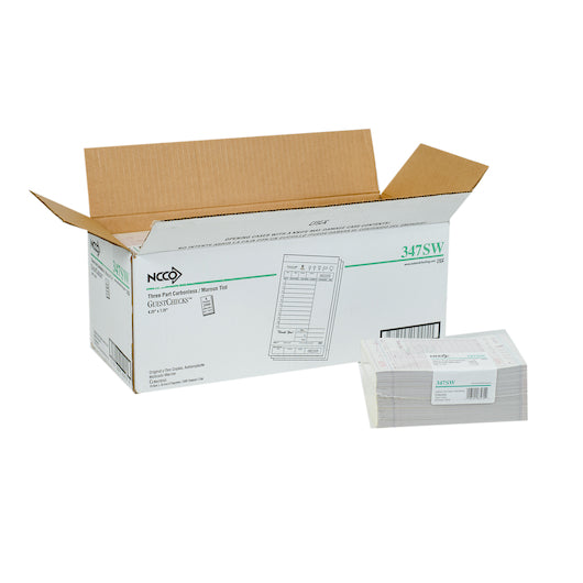 National Checking Guest National Checking 4.25 Inch X 7.25 Inch 3 Part Carbonless Maroon 11 Line Guest Check, 1 x 2000 - DOT product image 5