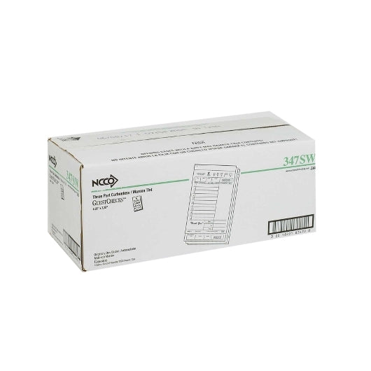 National Checking Guest National Checking 4.25 Inch X 7.25 Inch 3 Part Carbonless Maroon 11 Line Guest Check, 1 x 2000 - DOT product image 4
