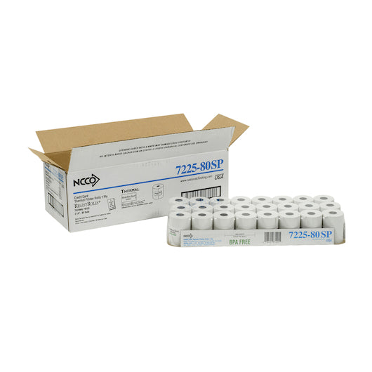 NCCO National Checking Register Roll 2.25 X 80' 1 Ply White Thermal 1-48, 1 x 48 RL Case - DOT product image 7