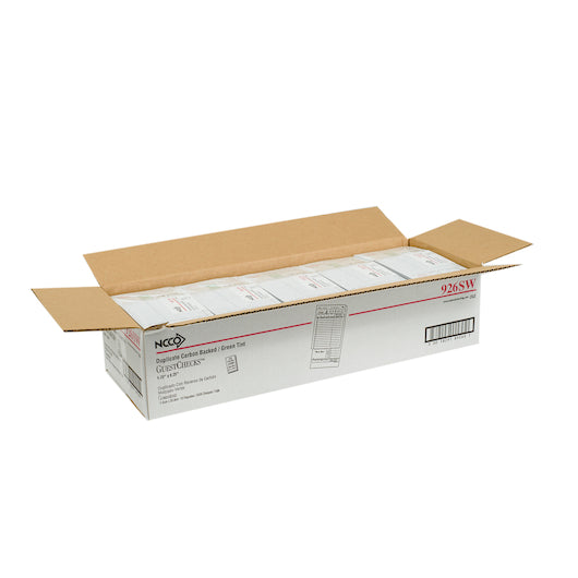 NCCO National Checking 4.25 Inch X 8.25 Inch 2 Part Carbon Green 15 Line Guest Check, 1 x 2500 each Case - DOT product image 6