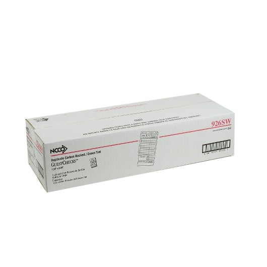 NCCO National Checking 4.25 Inch X 8.25 Inch 2 Part Carbon Green 15 Line Guest Check, 1 x 2500 each Case - DOT product image 4