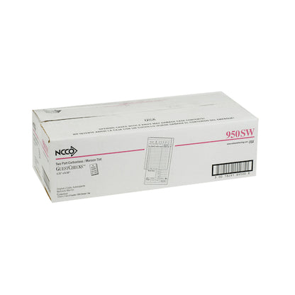 GUESTCHECK MAROON GUEST CHECK NO CARBON 2 PART MAROON, 1 x 2000 each Case - DOT product image 3