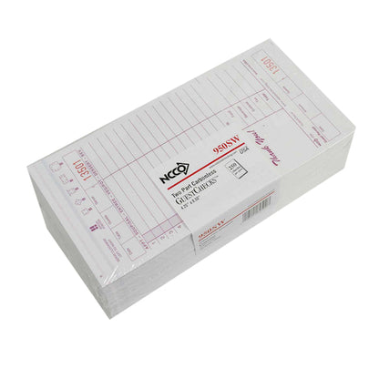 GUESTCHECK MAROON GUEST CHECK NO CARBON 2 PART MAROON, 1 x 2000 each Case - DOT product image 2