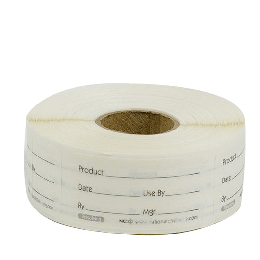 NCCO National Checking 1 X 2 Product Dissolvable Label 1- 500 Count, 1 x 500 each Case - DOT product image 2