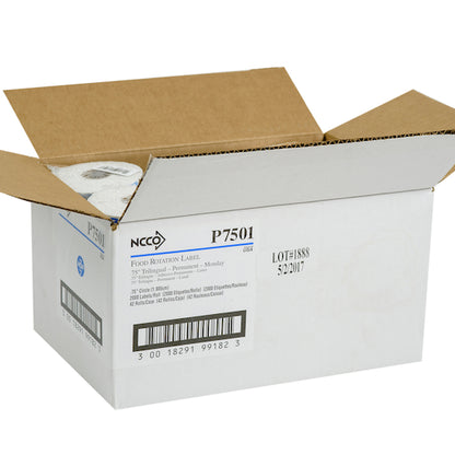 NCCO National Checking .75 Inch Circle Trilingual Permanent Blue Monday Label, 1 x 2000 each Case - DOT product image 8