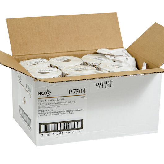NCCO National Checking .75 Inch Circle Trilingual Permanent Brown Thursday Label, 1 x 2000 each Case - DOT product image 8