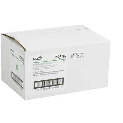 NCCO National Checking .75 Inch Circle Trilingual Permanent Green Friday Label, 1 x 2000 each Case - DOT product image 5
