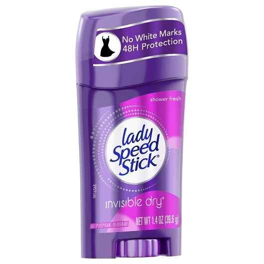 Lady Speed Stick 48 Hour Shower Fresh Anti-Perspirant Deodorant Invisible Stick, 2 x 6 x 1.4 oz Case - DOT product image 2